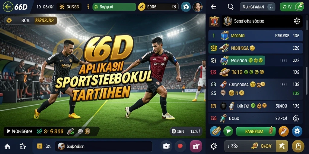 Screenshot utama 66D menampilkan tampilan antarmuka taruhan yang interaktif.