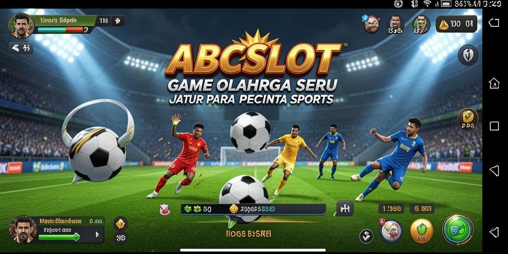 Tangkapan layar gameplay ABCSLOT menunjukkan aksi seru dalam pertandingan olahraga.