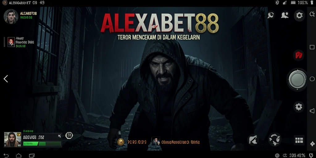 Gameplay ALEXABET88 yang menegangkan dengan suasana kegelapan.