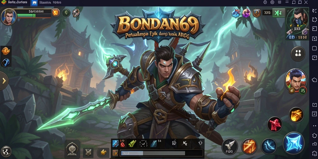Tampilan gameplay menegangkan di dunia ARPG BONDAN69.