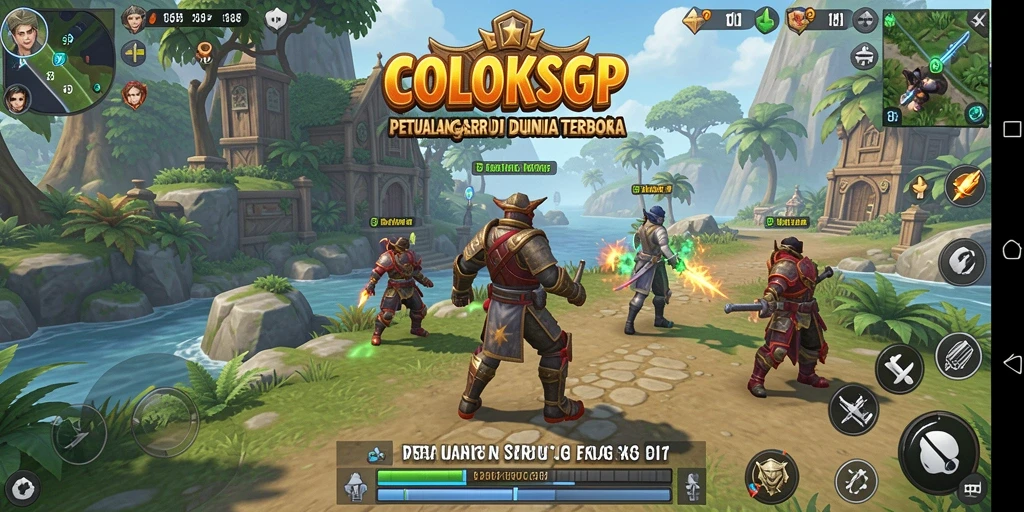 Tampilan gameplay menarik COLOKSGP di dunia terbuka.