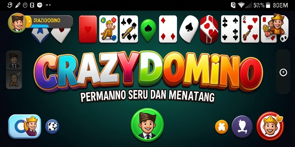 Gameplay seru dan kompetitif dalam CRAZYDOMINO.