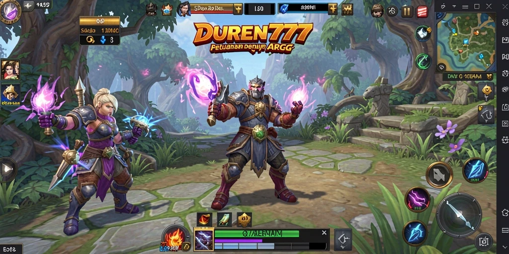 Tampilan gameplay DUREN777 yang menegangkan dan mendebarkan.