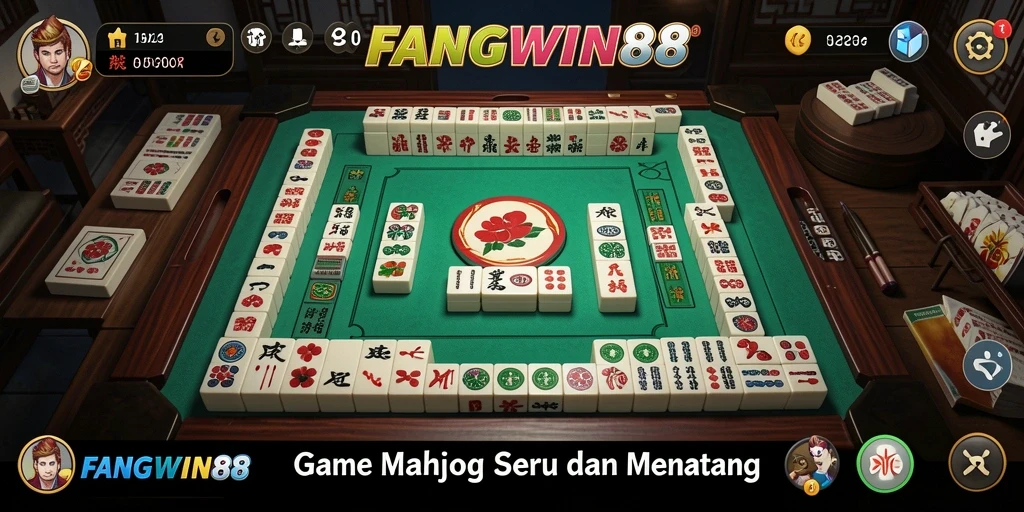 Screenshot FANGWIN88 menampilkan gameplay Mahjong yang seru.