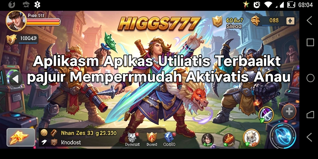 Tampilan antarmuka HIGGS777 yang simpel dan fungsional.