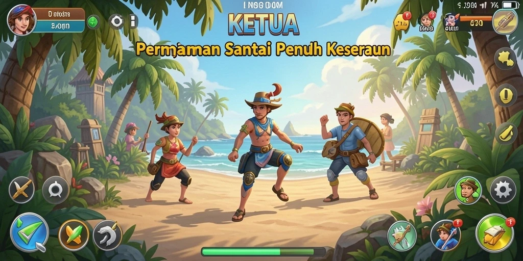 Gameplay seru dan menyenangkan dalam KETUA.