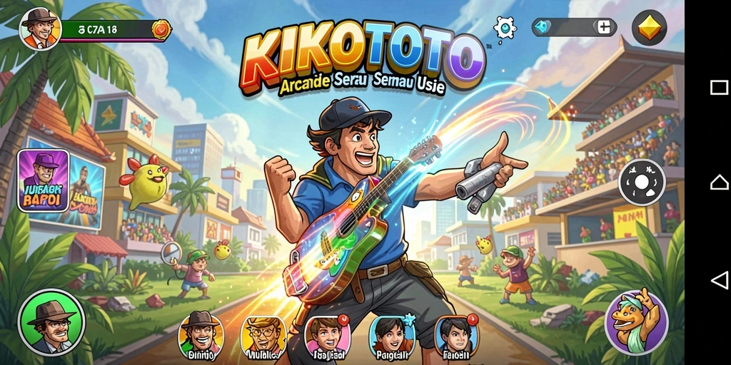 Screenshot gameplay KIKOTOTO menampilkan tantangan seru di level yang berbeda.