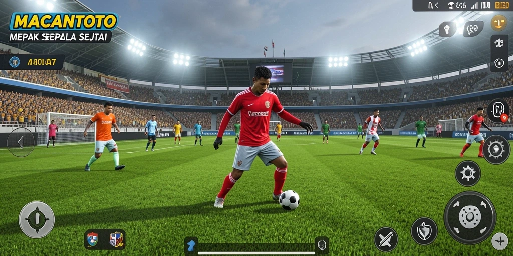 Gameplay menarik dari game sepak bola MACANTOTO.