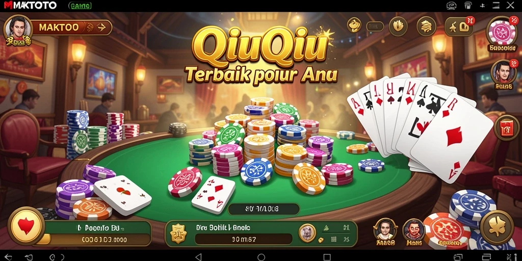 Tampilan gameplay seru dari MAKTOTO QiuQiu.