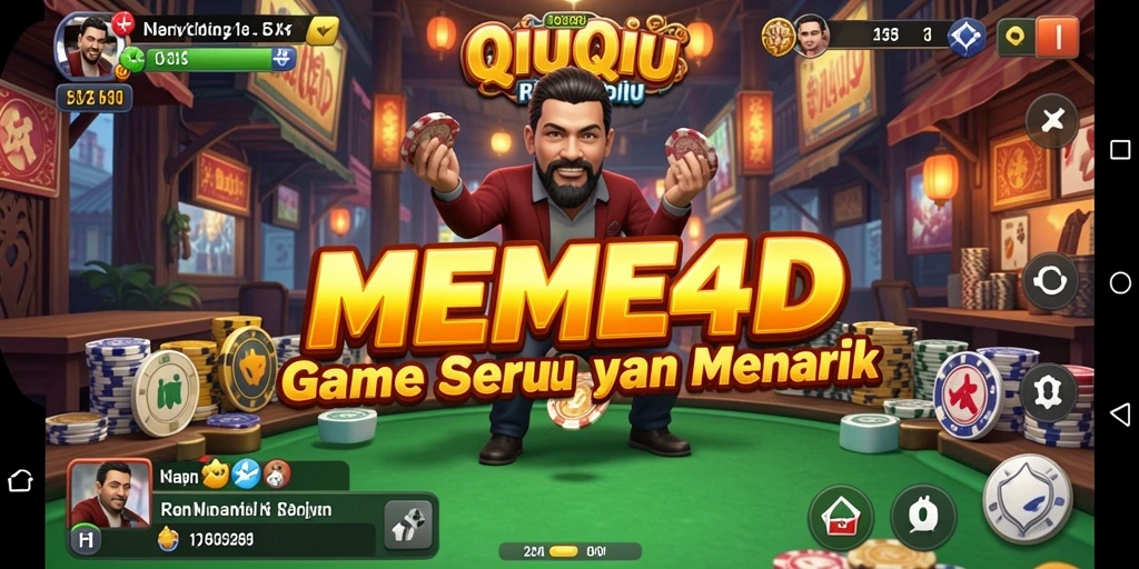 Gameplay seru QiuQiu di MEME4D.