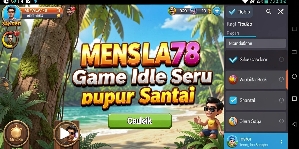 Tampilan gameplay MENYALA78 yang seru dan menghibur.