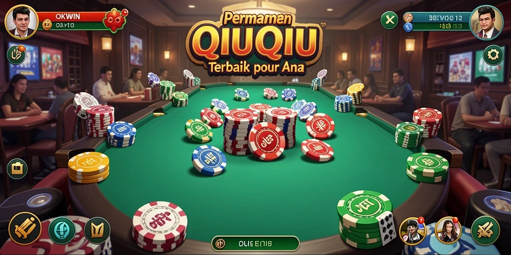 Gameplay seru QiuQiu di OKWIN dengan grafis memukau.