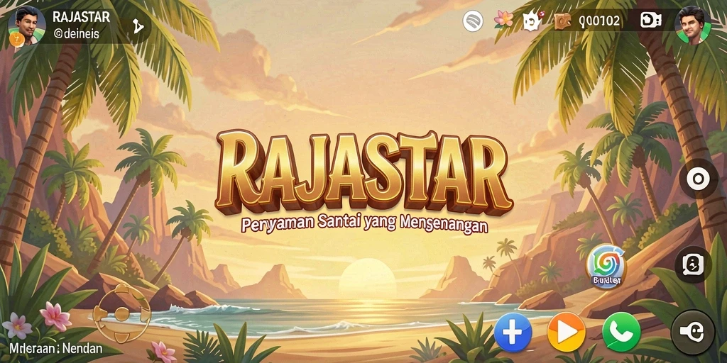 Tampilan menarik dari gameplay RAJASTAR yang menyenangkan.