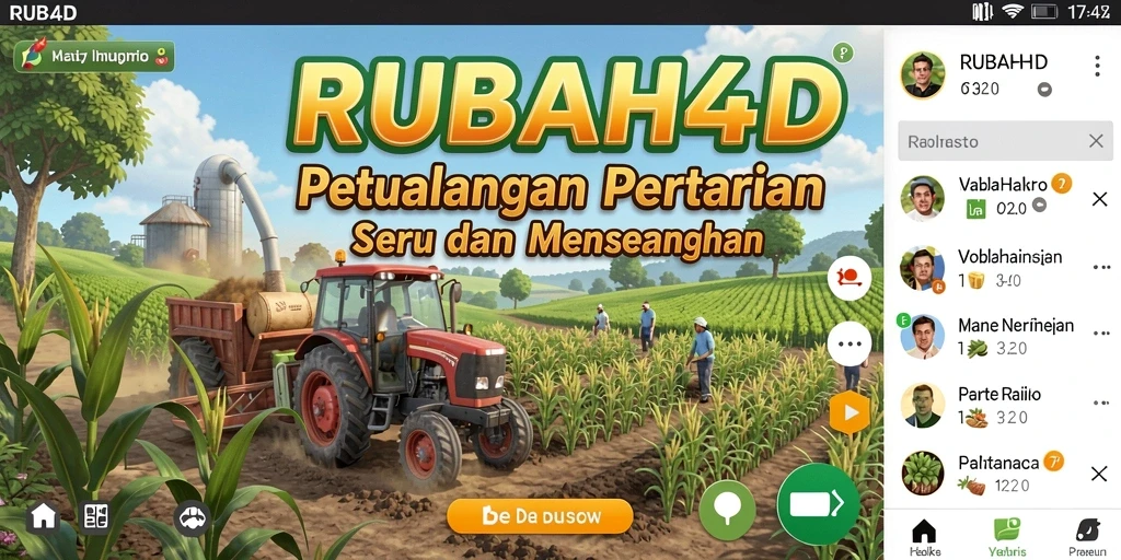 Screenshot gameplay RUBAH4D menampilkan petualangan pertanian yang menarik.