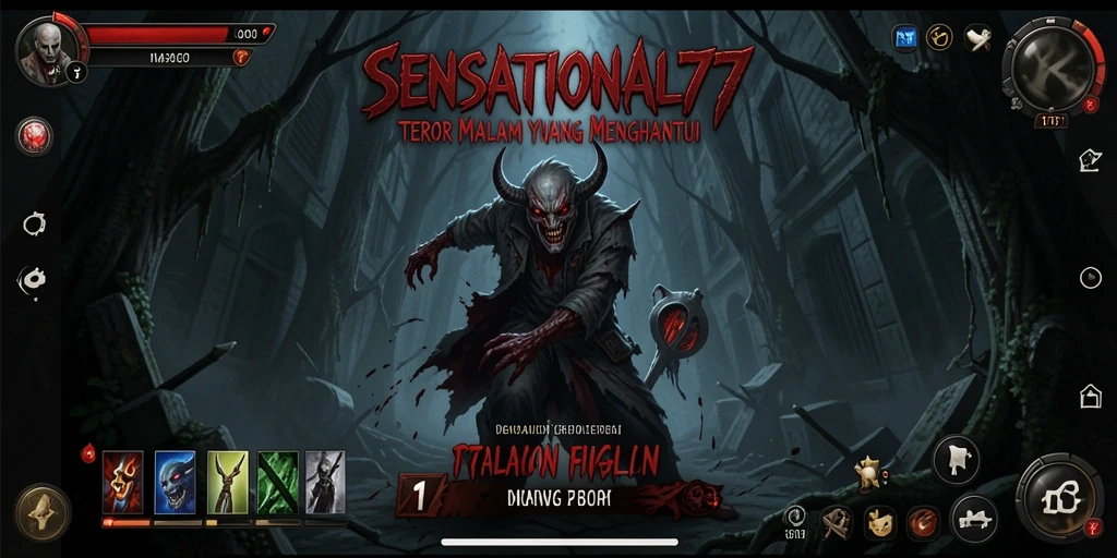 Screenshot dari gameplay SENSATIONAL77 menampilkan suasana mencekam dan penuh ketegangan.