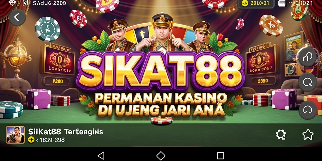 Screenshot utama SIKAT88 menampilkan gameplay Kasino yang menarik.