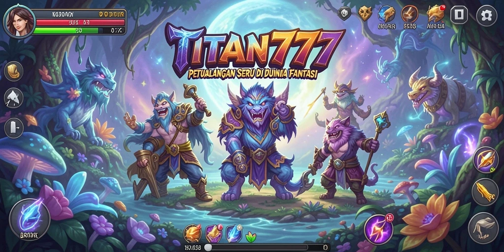 Tampilan menakjubkan dari gameplay petualangan TITAN777.
