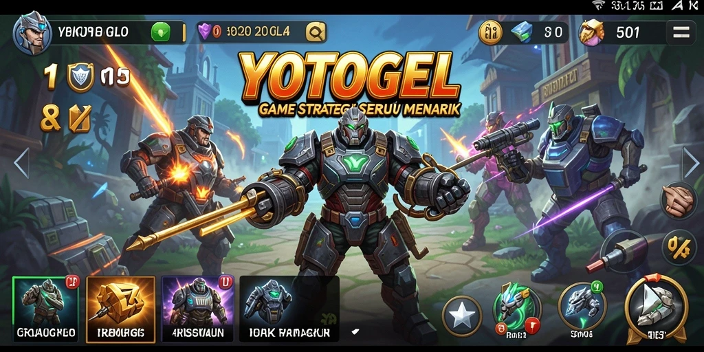 Screenshot gameplay YOTOGEL dengan pertempuran seru dan strategi menantang.